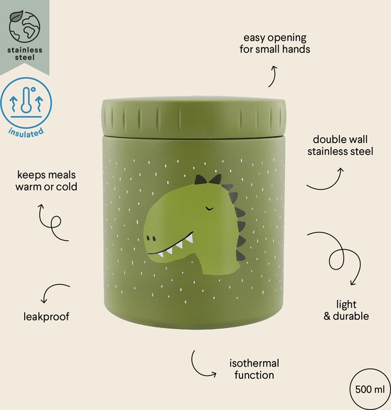 Trixie Pot à lunch isotherme 500ml - Mr. Dino