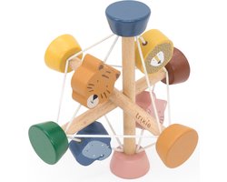Trixie Houten Activiteitenbal - Makkelijk te Grijpen voor Kleine Handjes - Eerste Speelgoed voor Baby - Kraamcadeau - Baby Cadeau