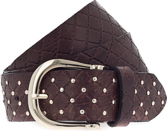 Ceinture En Cuir TOM TAILOR Pour Femme - Taille 75, Marron Foncé - Neuf Avec étiquettes