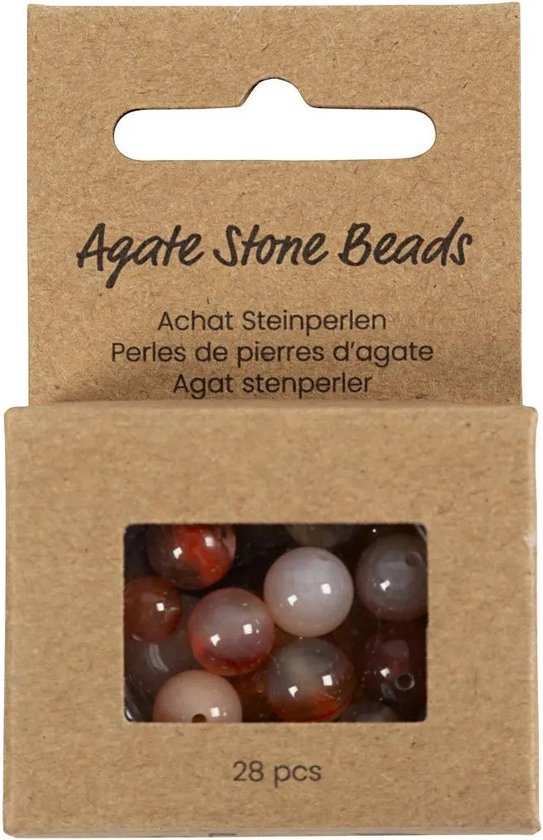 Biba Naturel bruine beige kralen ketting