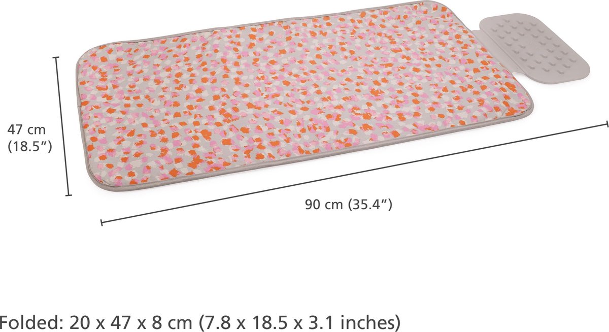 Goedkoopste Goodivery ® Faltbare Strijkmat met Hitte- en Stoombestendige Siliconen Houder voor Strijkijzer, 90x47 cm