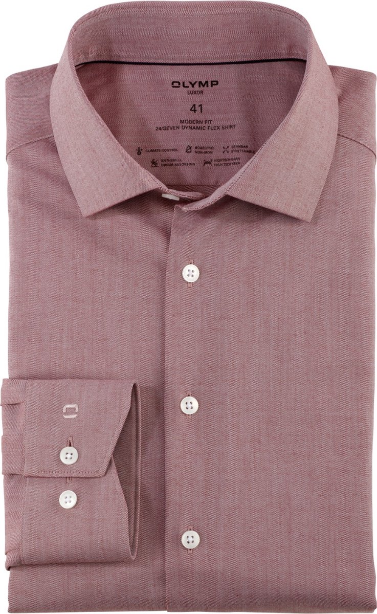 Olymp Overhemd - Modern Fit - Rood - 42