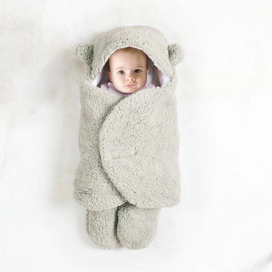 Tom En Zoe - baby - voetenzak - teddybeer - fleece - 0 tot 6 maanden van Merkloos — afbeelding 3