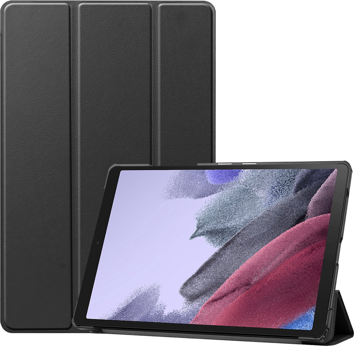 Cazy tablet Hoes geschikt voor Samsung Galaxy Tab A7 Lite - TriFold Bookcase - Zwart