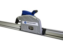 Borg Invalzaag - Cirkelzaag - 1400 Watt - 190 mm zaagblad - inclusief geleiderail 2 x 70 cm - regelbaar toerental 2200 - 5200 omw./min.
