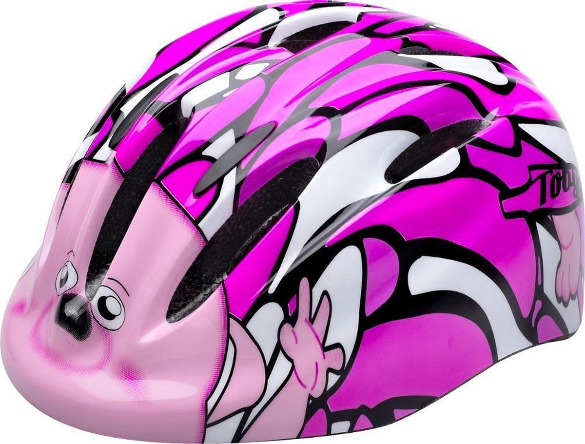 Limar - Fietshelm voor Kinderen - 124 Pink Toby - 190g - Hoofdomtrek 45cm tot 54cm - Leeftijd 2 tot 4 jaar