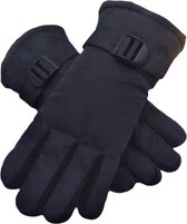 Chibaa - Unisex Kinder Winter Handschoenen - Waterdicht - Sneeuw - Schaatsen - Skiën - Snowboard - Outdoor - Zwart - 4-7 jaar - Small