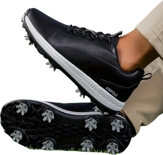 Bovista Golfschoenen Heren - Golfkleding - Golfschoenen Antislip - Waterdicht - Golfen - Met Spikes - Zwart - 43 van Bovista — afbeelding 5