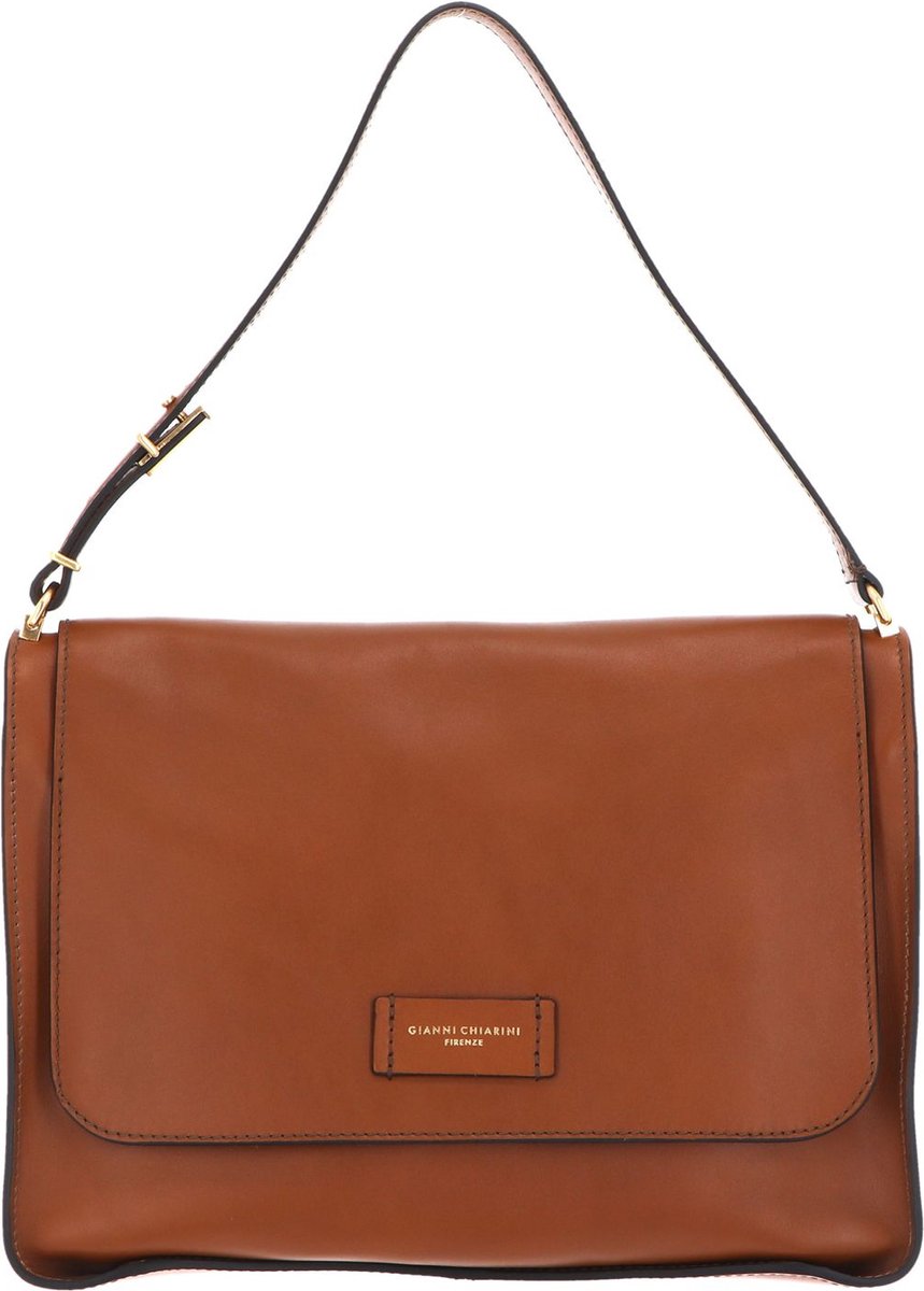 GIANNI CHIARINI Leren Schoudertas Handtas Renee Crossbody Bag Cuoio Bruine