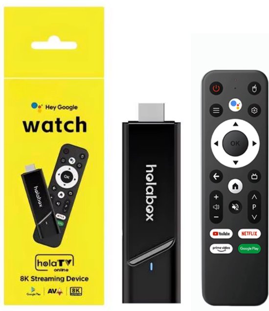 TVBOX Android TV Stick VOD視聴等 Oneproduct Android TV stick box - 4K - Chromecast - 2GB RAM - 16GB