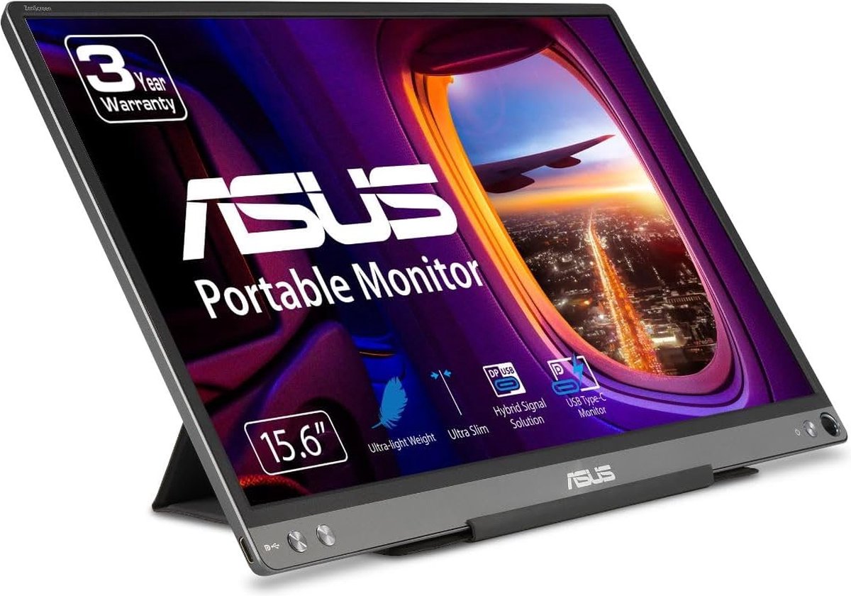 ASUS ZenScreen MB16ACE - Full HD USB-C IPS Portable Monitor - 15 Inch