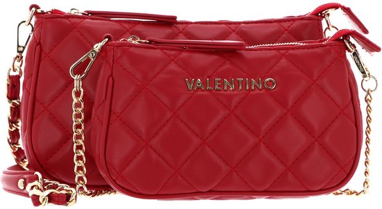 Sac à épaule VALENTINO Carnaby Flap Bag - Couleur Rosso (rouge) - Neuf Avec étiquettes - 100% Polyuréthane