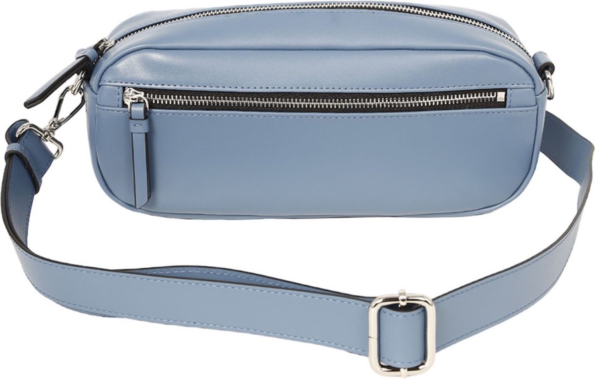 CINQUE Leren Handtas Schoudertas Diane Handbag Blue Blauw