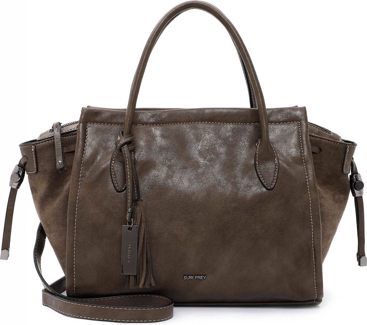 SURI FREY Schoudertas Handtas Kally Shopper Mud Donkerbruin