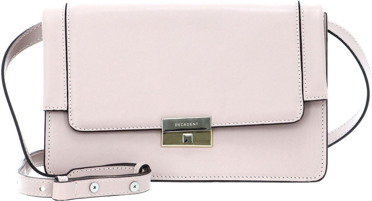 DECADENT Leren Schoudertas Avondtas Mary Cross-Body Bag Nappa Rose Roze