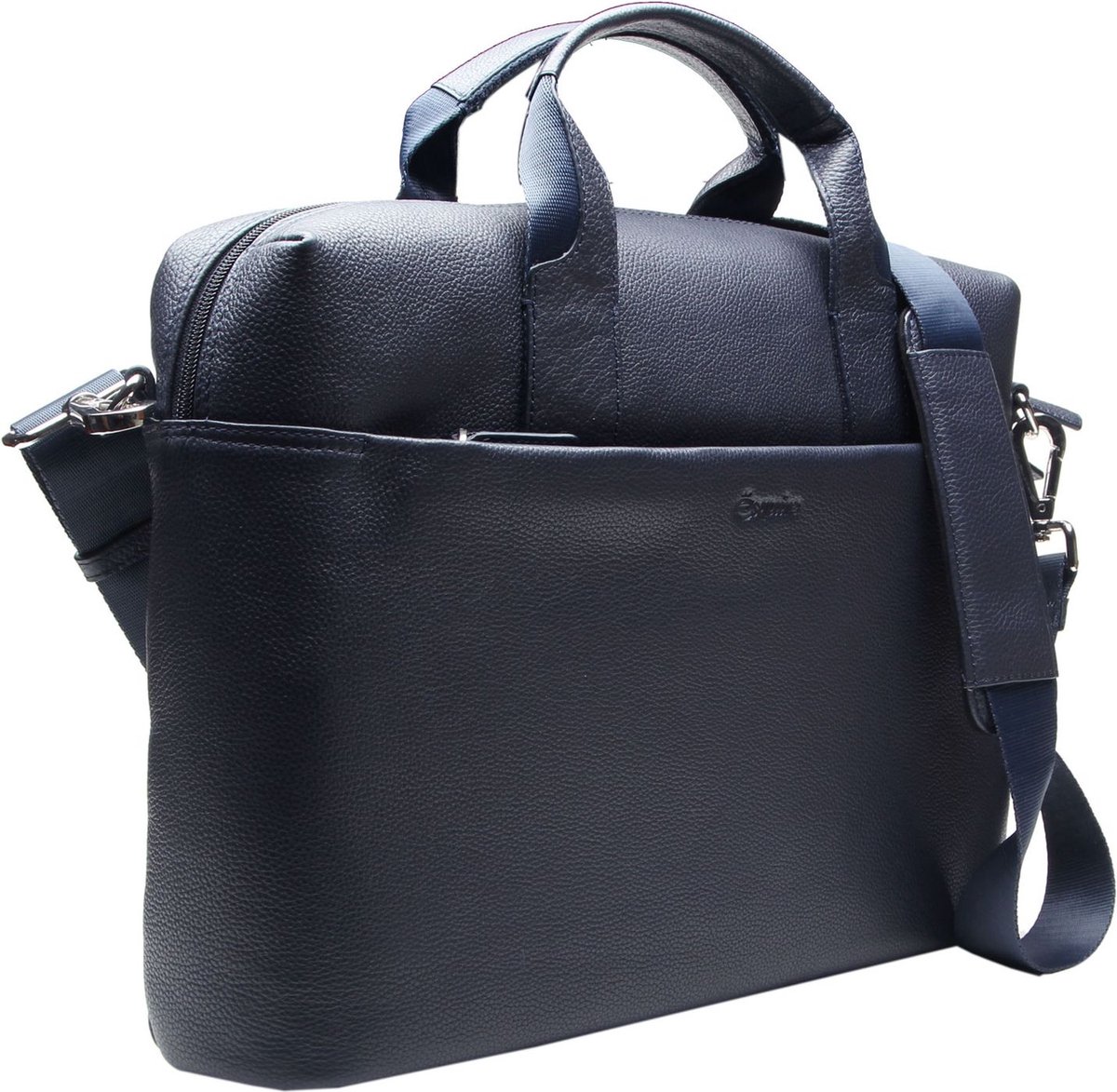 Esquire Afzonderlijke gevallen met laptopvak Oxford Business Bag Darkblue Donkerblauw