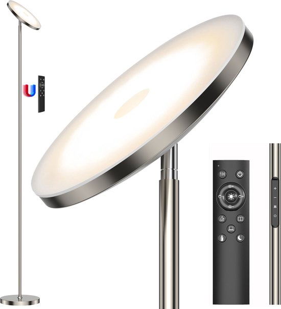 Lucide vloerlamp LED Gilly zwart 5W