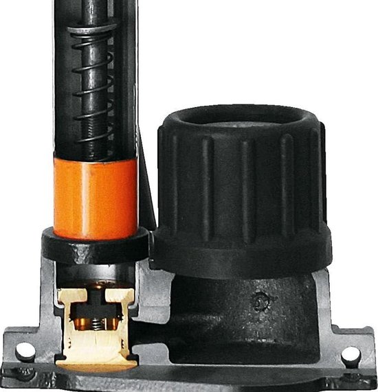 SKS GERMANY AIRKOMPRESSOR 10.0 Standpumpe (Luftpumpe für alle Ventilarten, stabiles Stahlrohr, großes Manometer, verlängerter Schlauch, max. Druck: 10 bar / 144 PSI