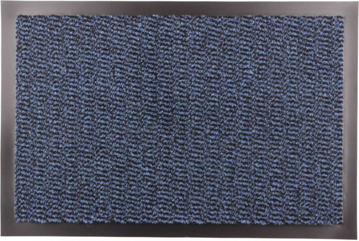 Cleanwalk Maxi Dry - schoonloopmat - 60x80 cm - blauw met rand