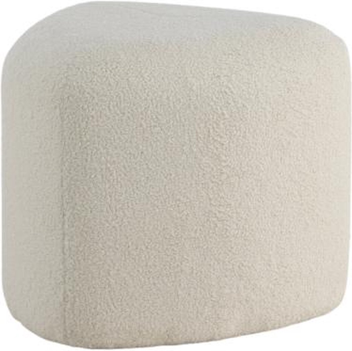 Svea - Troy poef - teddy - wit