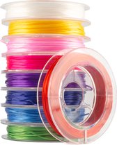 Fil élastique pour perles et fabrication de bijoux - 9 couleurs élastiques - chaque rouleau 10 mètres