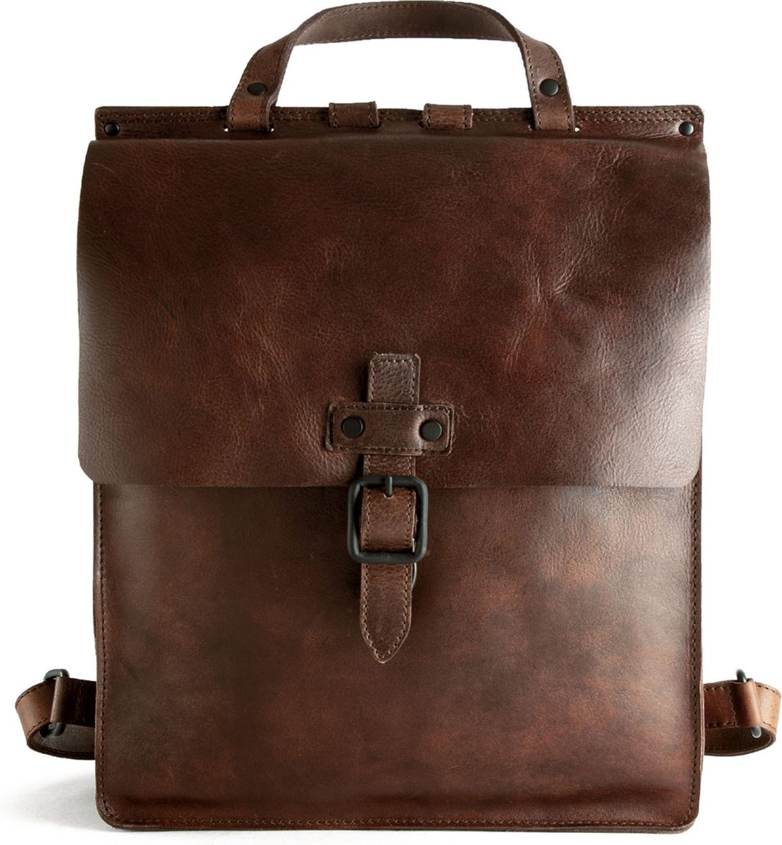 HAROLD'S Leren Vrije tijd rugzak Rugzak met laptopvak Aberdeen Backpack Women Brown Bruine