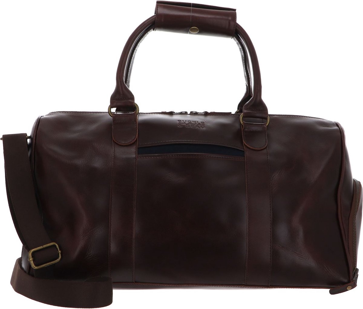 Buckle & Seam Collin Weekender reistas Leer 48 cm - brown