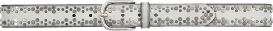 Vanzetti Cuir Ceinture Belt 35MM W85 White Blanc