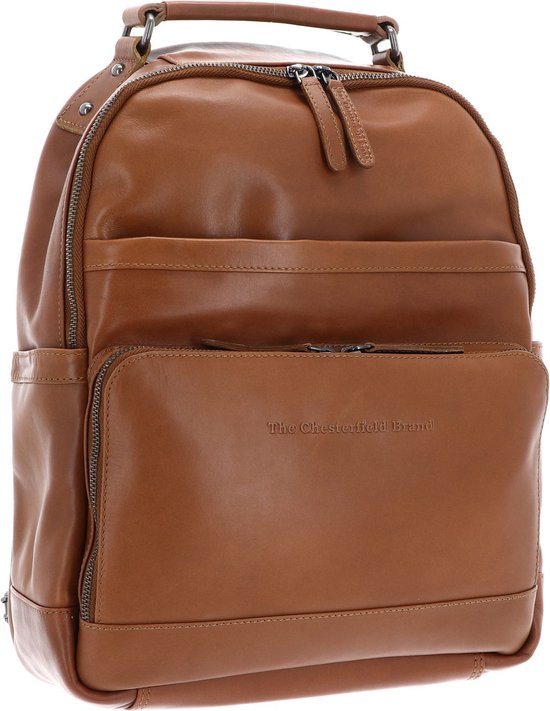 The Chesterfield Brand Rugzak met laptopvak Austin Backpack Cognac Bruine