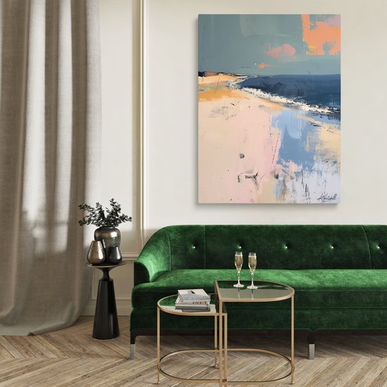 Tableau de Luxe en plexiglas Journée à la plage | 60x40 cm | Salle de séjour | Chambre à coucher | Bureau | Musique | Design | Art | Moderne | ** 5 MM D'ÉPAISSEUR **