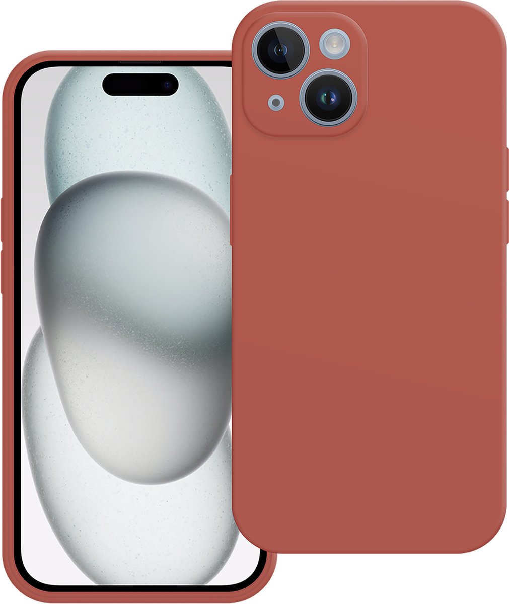 Cazy hoesje geschikt voor iPhone 15 Hoesje - Color Backcover - Rood