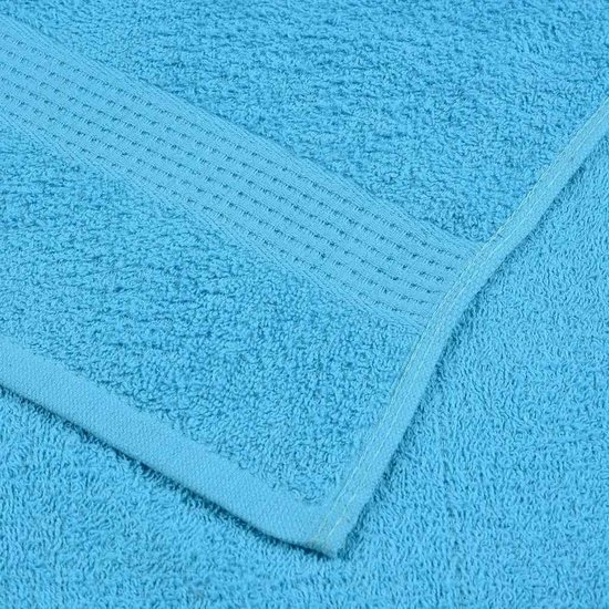 vidaXL - Serviettes invité - 10 - pcs - 30x50 - cm - 360 - g/m² - 100% - coton - turquoise
