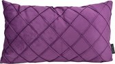 Housse de coussin en Cross violet avec croix | Velours/Polyester | 30 x 50 cm