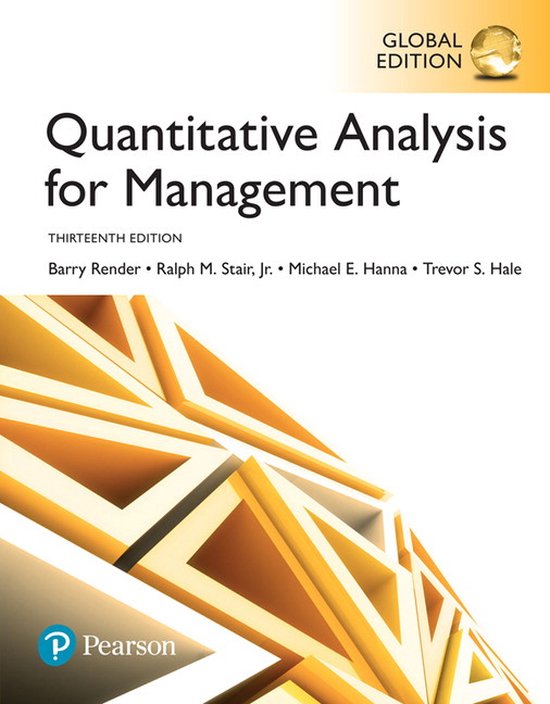 Quantitative Analysis for Management, Global Edition - cover