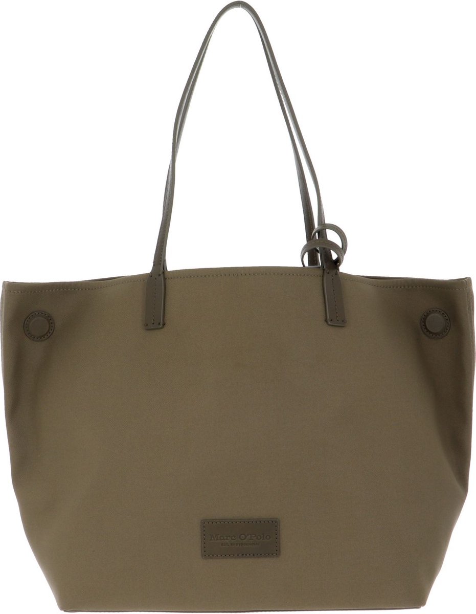 Marc O'Polo Schoudertas Samira Shopper Olive Green Groene