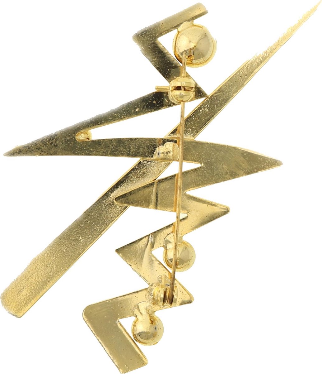 Broche Abstraite XXL Vintage Patrice Giraudeau - Bijou Sculptural Des Années 90