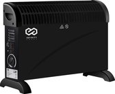 Infinity Goods Elektrische Convector Kachel - 750 / 1500 / 2000W - Verstelbare Thermostaat - Radiatorkachel - Oververhittingsbeveiliging - 35m² - Zwart