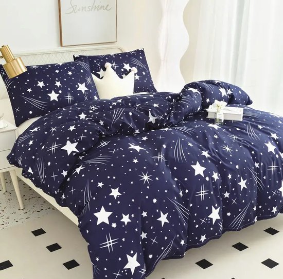Sterren Dekbedovertrek | Dekbedovertrek 200x200cm met 2 bijhorende kussenslopen | Sterren Dekbedovertrek | Grappig Dekbedovertrek | Tiener Dekbedovertrek | 100% polyester | Exclusief Dekbed