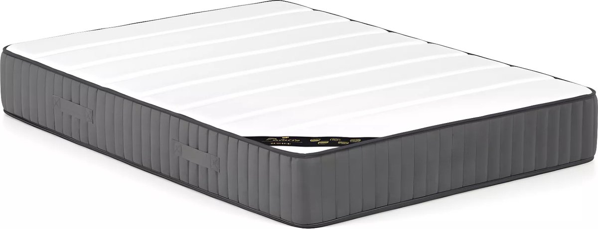 Vente-unique Hybride matras 140 x 190 cm met 7 zones met pocketveren en zeer veerkrachtig schuim, dikte 26 cm - AUDACE van PALACIO L 190 cm x H 26 cm x D 140 cm