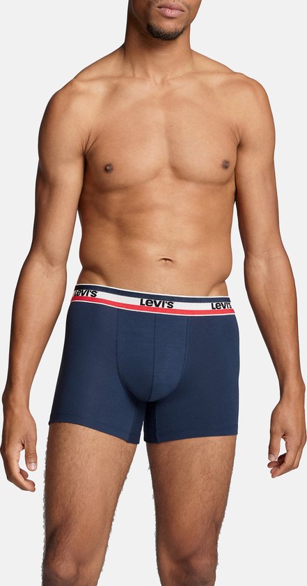 Lot de 2 shorts longs et boxers Levi's Blauw/ Grijs Katoen S