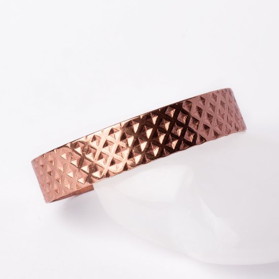 Deva Loves - Koperen Magneet Armband - Diamond - maat M