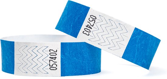 Foto: 1000 polsbandjes tyvek donkerblauw
