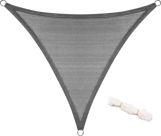 HENG FENG Schaduw Zeil Driehoek 3x3x3m Waterdicht Zonnescherm Zeil PES Polyester with 95% UV Blok for Buiten Patio Tuin Antraciet HENG FENG Schaduw Zeil Driehoek 3x3x3m Waterdicht Zonnescherm Zeil PES Polyester with 95% UV Blok for Buiten Patio Tuin Antraciet