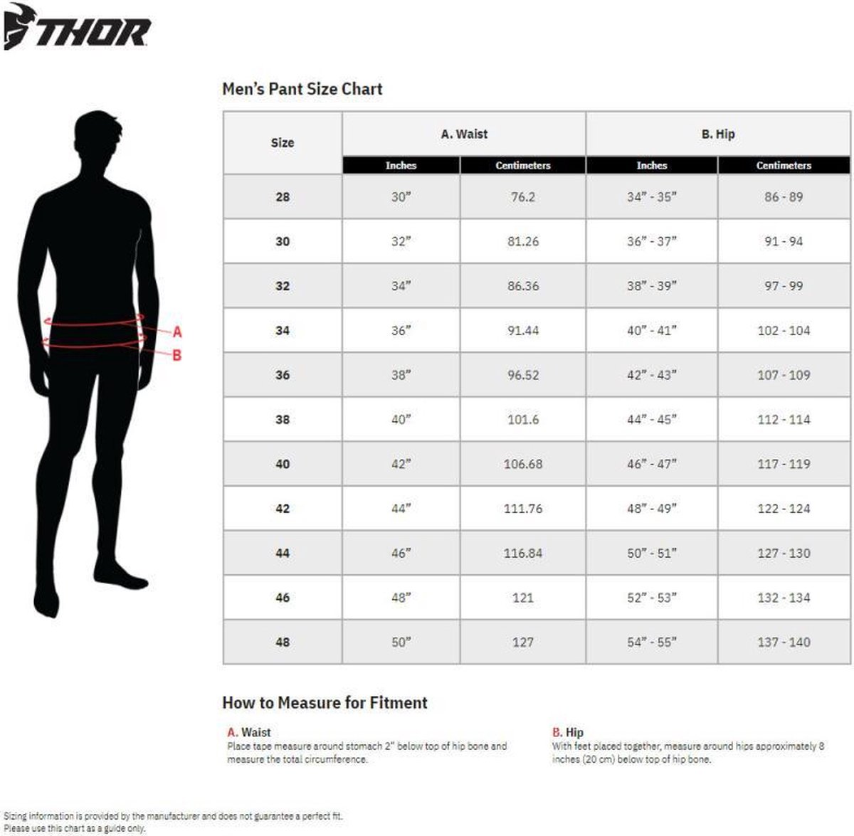 Pantalon de moto cross enduro noir taille 44 US34 pour homme femme Thor Pulse