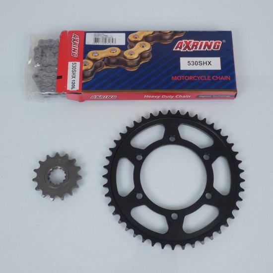 Kit chaîne Axring pour moto Yamaha 1000 YZF R1 2009 à 2014 15x45 P530 Al110mm