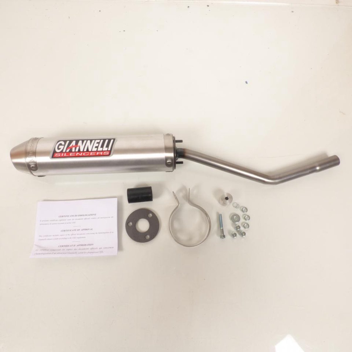uitlaatdemper giannelli voor motorfiets hm 50 derapage rr 2006 tot 2009 34685hf nieuw