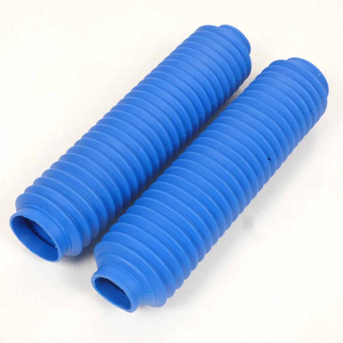 vorkbeschermer voor motorfiets blauw rubber d: 38mm d: 50mm l:350mm nieuw