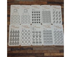 001 Cash Stuffing Challenge Kaarten - 10 stuks - Gelamineerd - BijJolan - Budgetplanner - Spaar Challenge kaarten