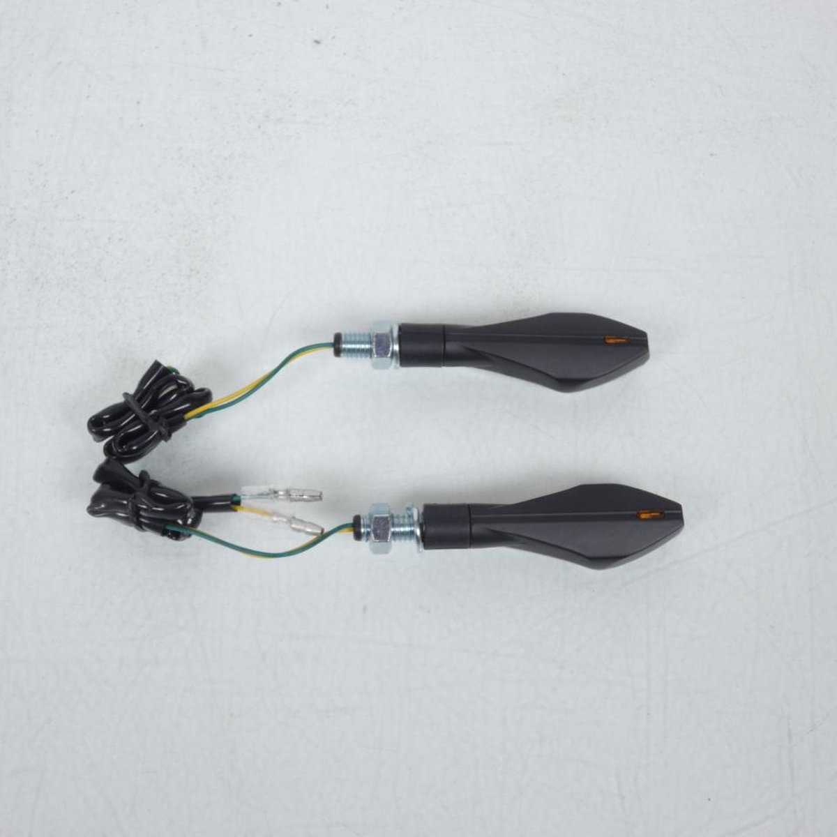 Paire Clignotant Led HUNTER Noir mat Chaft pour moto Yamaha IN202 Neuf