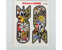 autocollant stickers bombe multicolore voor scooter cyclomoteur moto